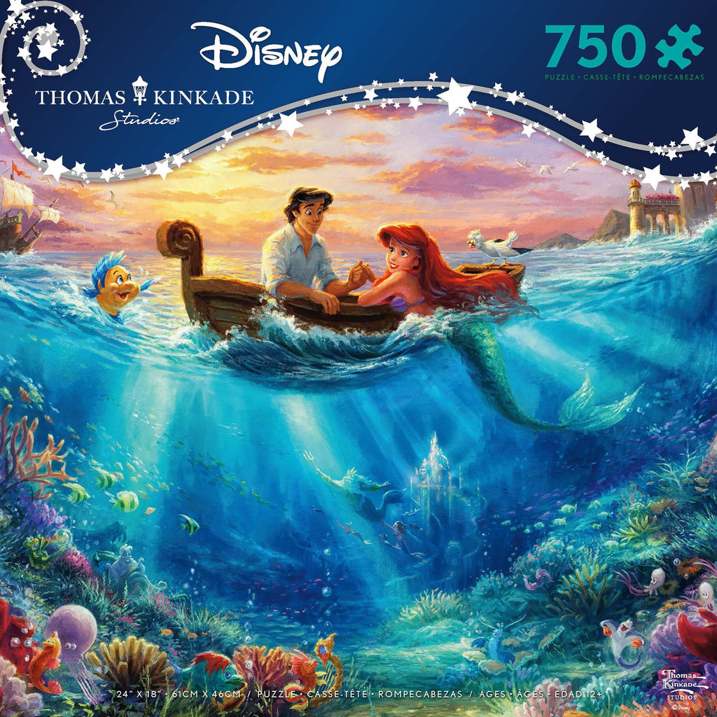Thomas Kinkade Disney Dreams <br> 750 Piece Puzzle <br> The Little Mermaid