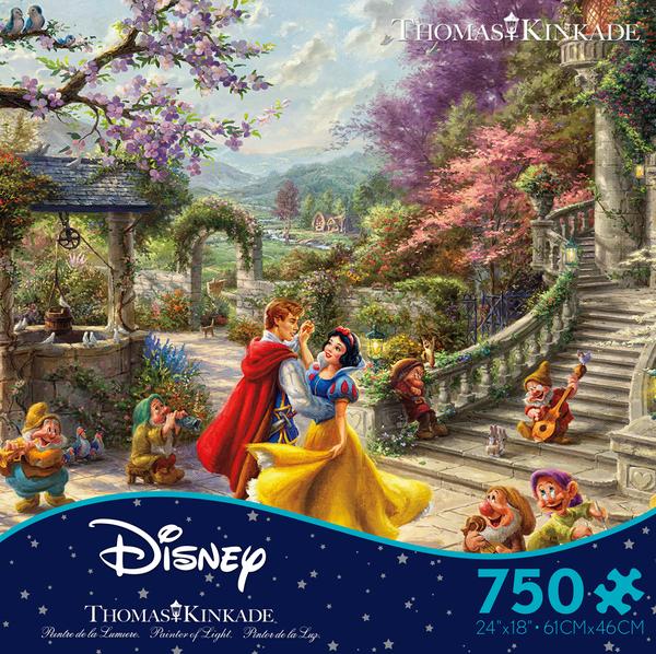 Thomas Kinkade Disney Dreams <br>750 Piece Puzzle <br> Snow White Sunlight