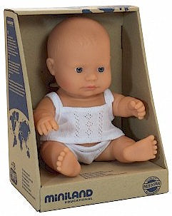 Miniland Doll <br> 21cm Baby Boy <br> Caucasian