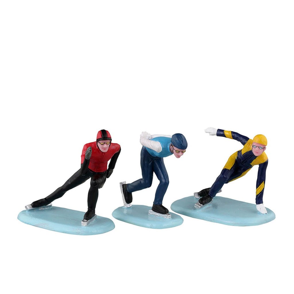 Lemax Figurine <br> Speed Skaters