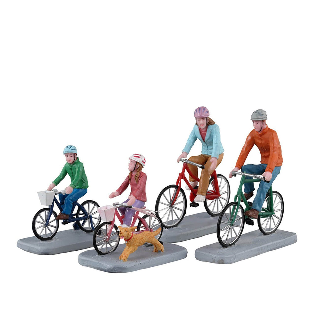 Lemax Figurine <br> Family Bike Ride