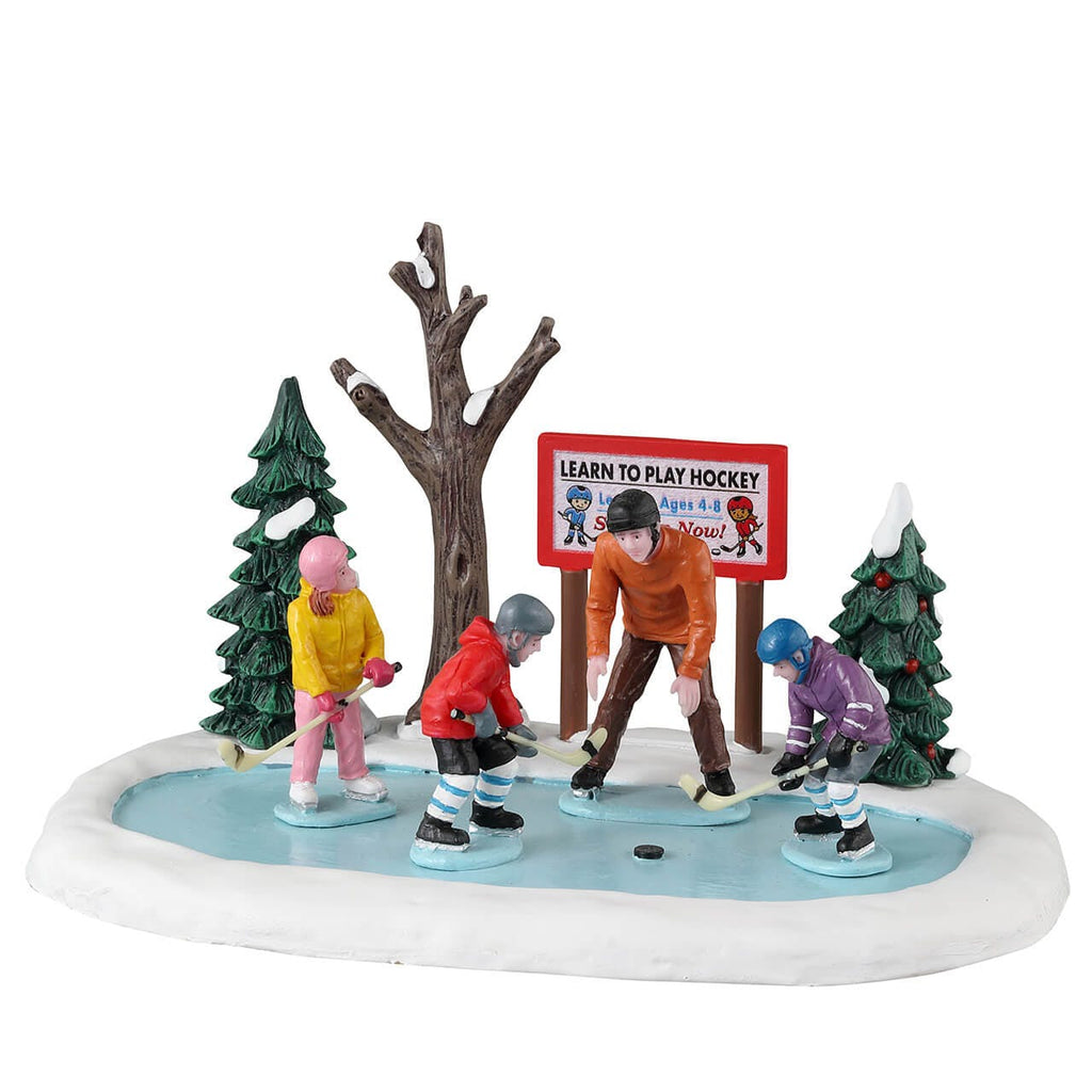 Lemax Table Piece <br> Vail Village <br> Tiny Tikes Hockey Lessons