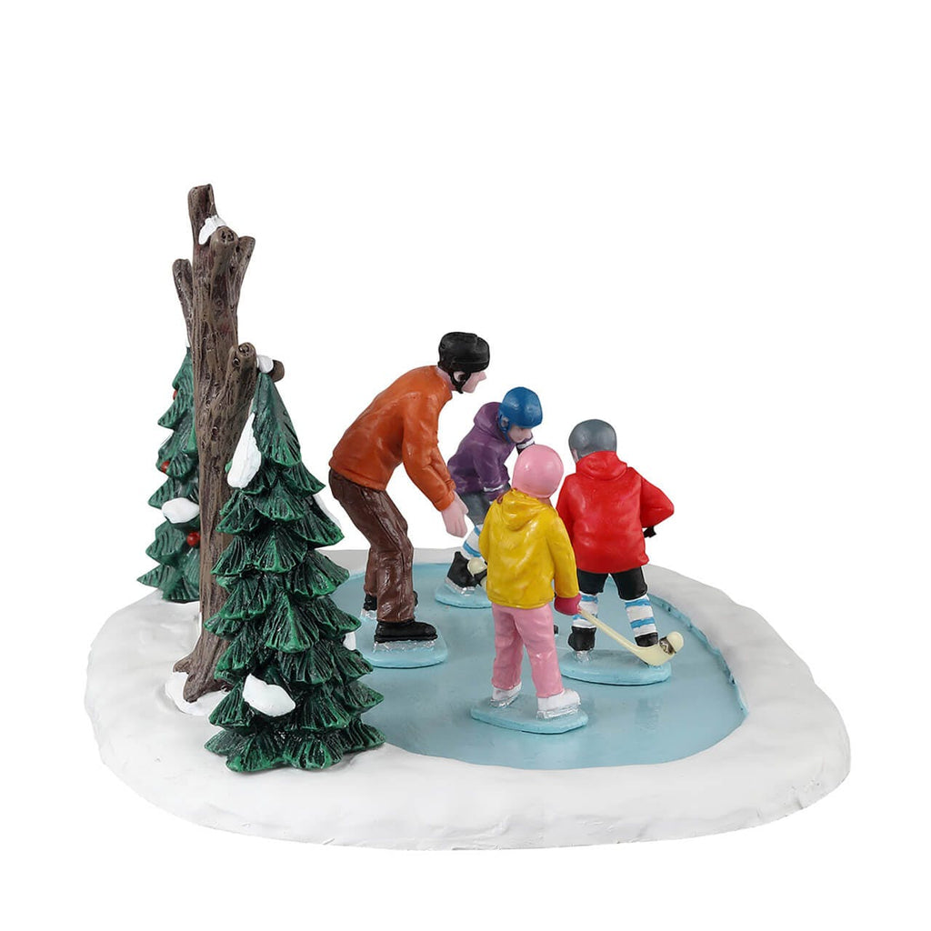 Lemax Table Piece <br> Vail Village <br> Tiny Tikes Hockey Lessons