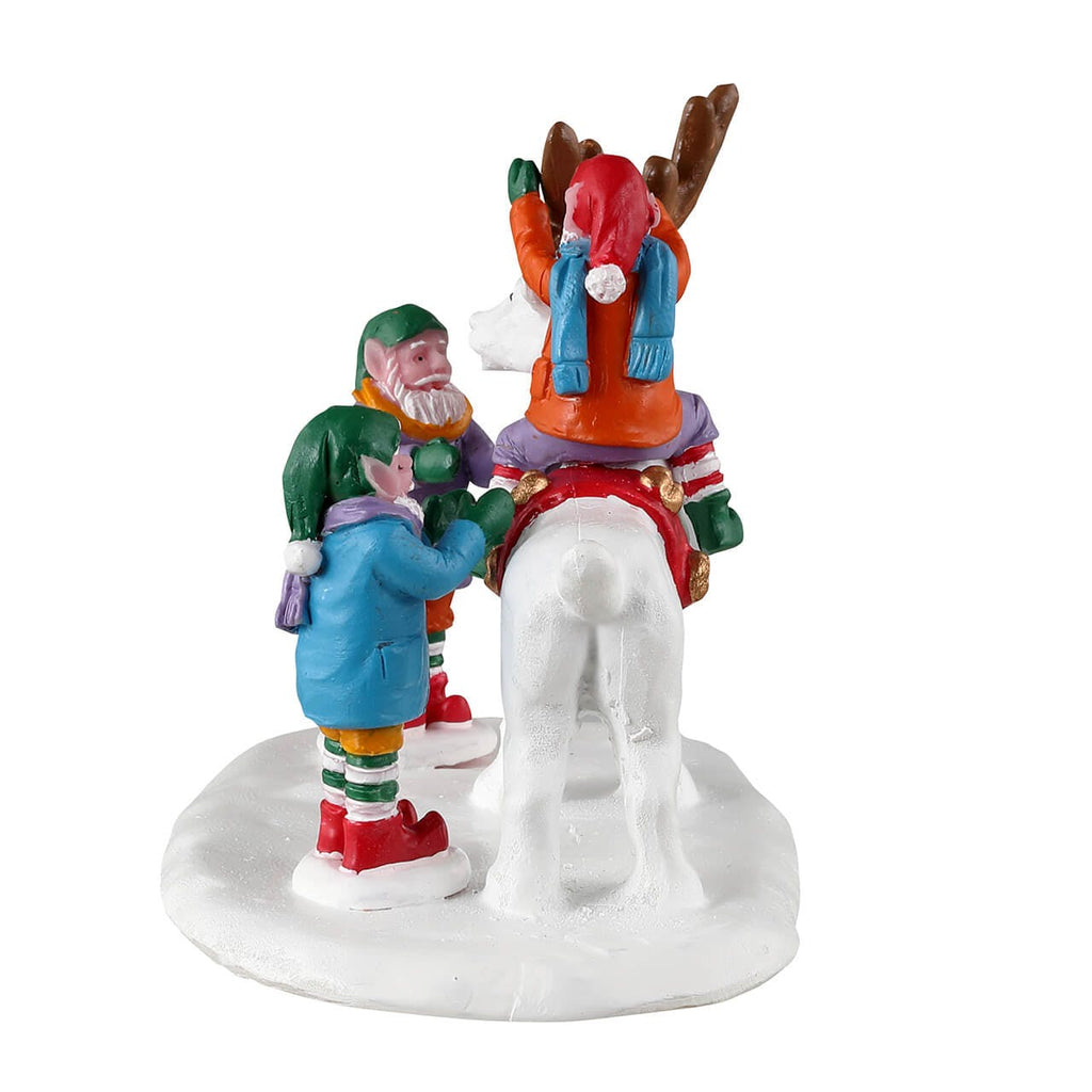 LEMAX 2023 <br> Santa's Wonderland Table Piece <br> Reindeer Snowman