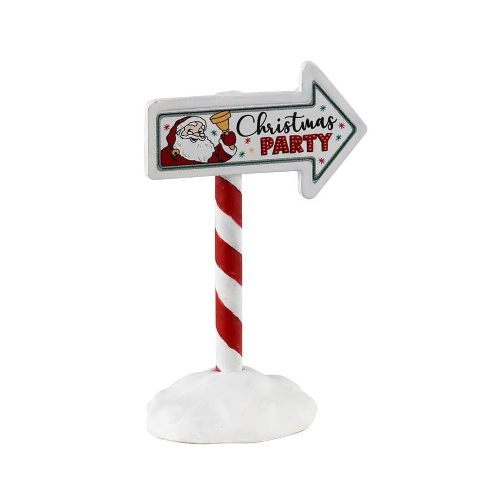 Lemax Accessory <br> Christmas Party Sign