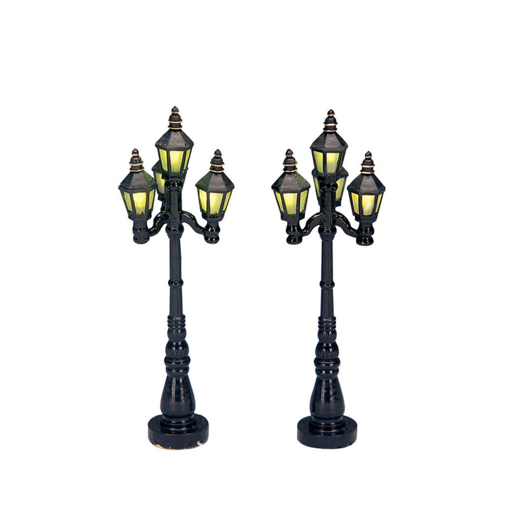 Lighted Accessories <br> Old English Street Lamp, Set of 2