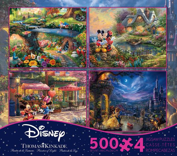 Thomas Kinkade Disney Dreams <br> 4 x 500 Piece Puzzle (S5)