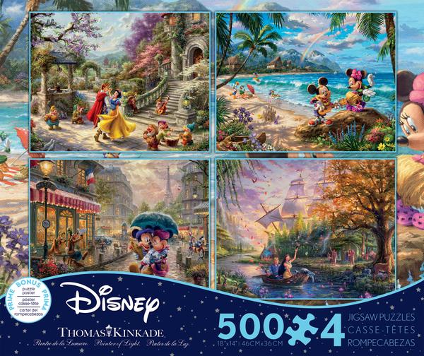 Thomas Kinkade Disney Dreams <br> 4 x 500 Piece Puzzles (S6)