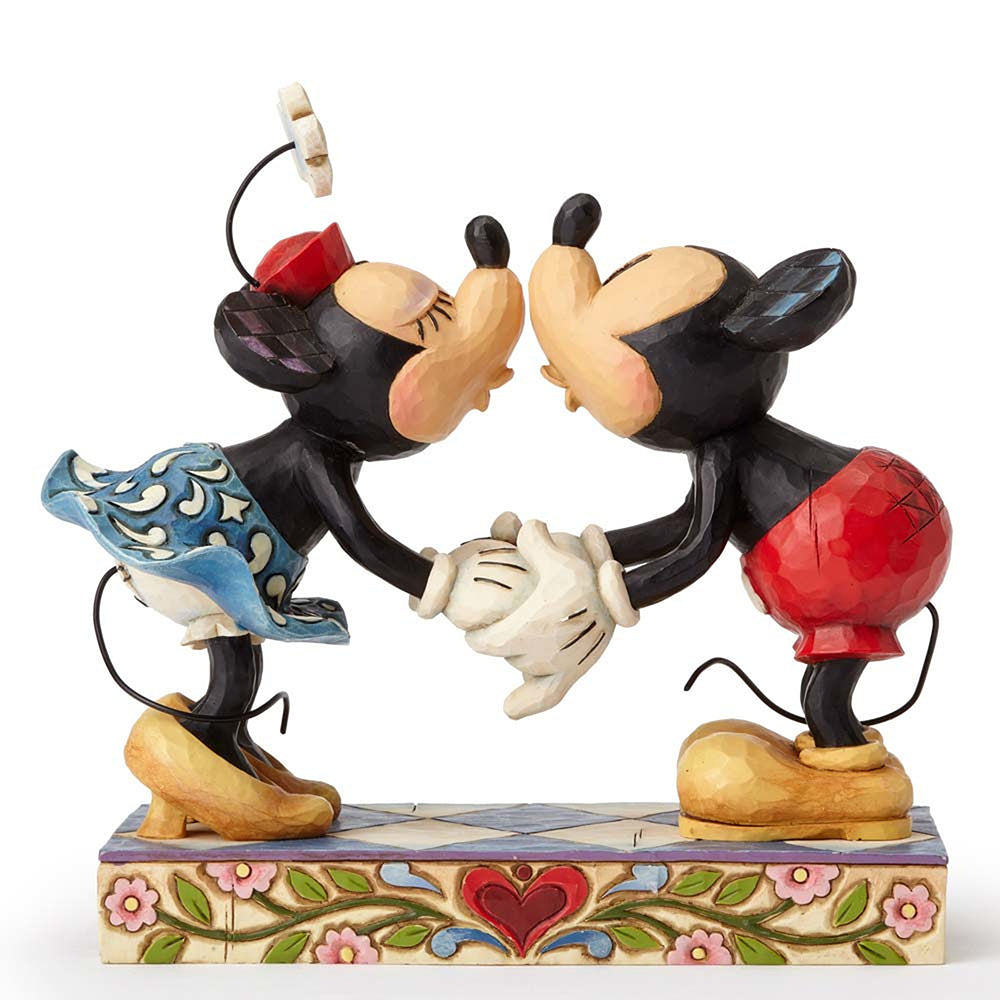 DISNEY TRADITIONS<BR>  Mickey & Minnie Kissing<BR> "Smooch For My Sweetie"