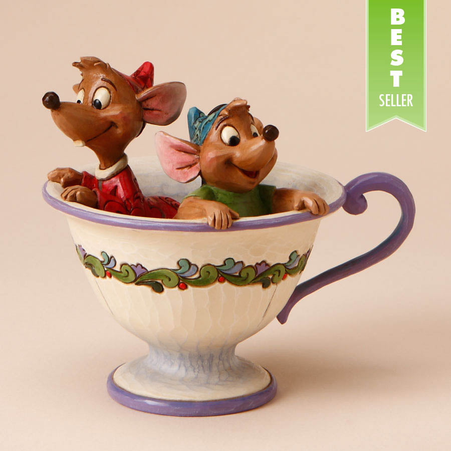 DISNEY TRADITIONS<br>Jaq and Gus in Tea Cup<br>“Tea for Two”