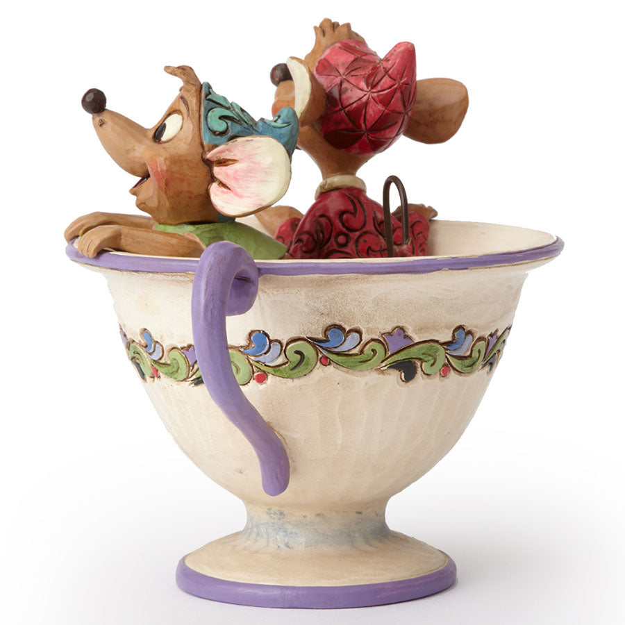 DISNEY TRADITIONS<br>Jaq and Gus in Tea Cup<br>“Tea for Two”