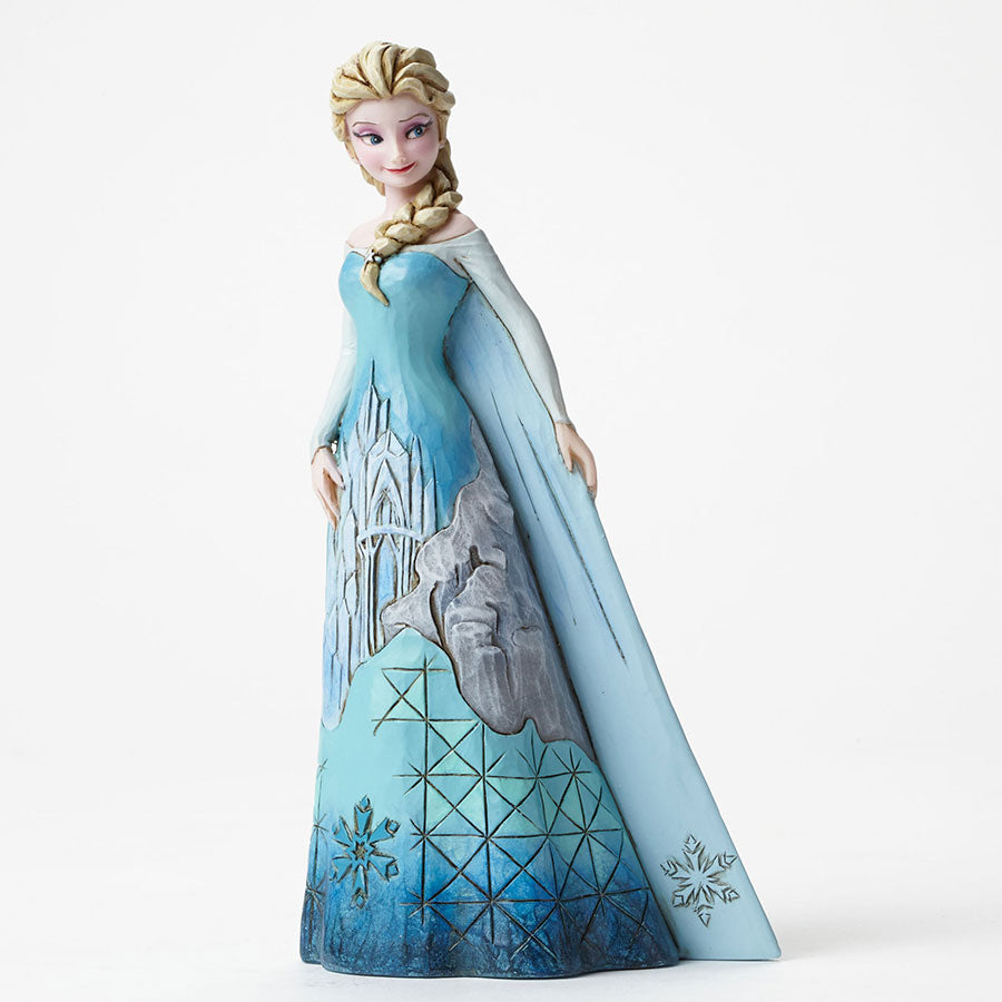 DISNEY TRADITIONS <br> Elsa with Ice Castle Dress <br>"Fortress of Frost"