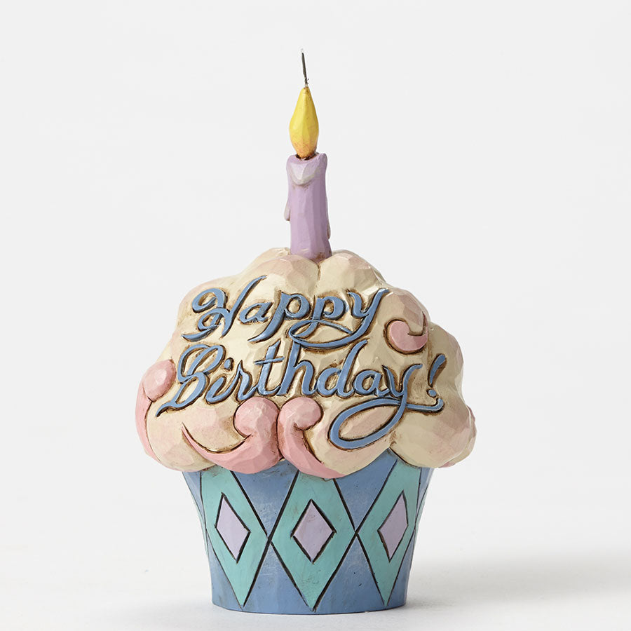 Jim Shore <br> Heartwood Creek <br>Mini Birthday Cupcake