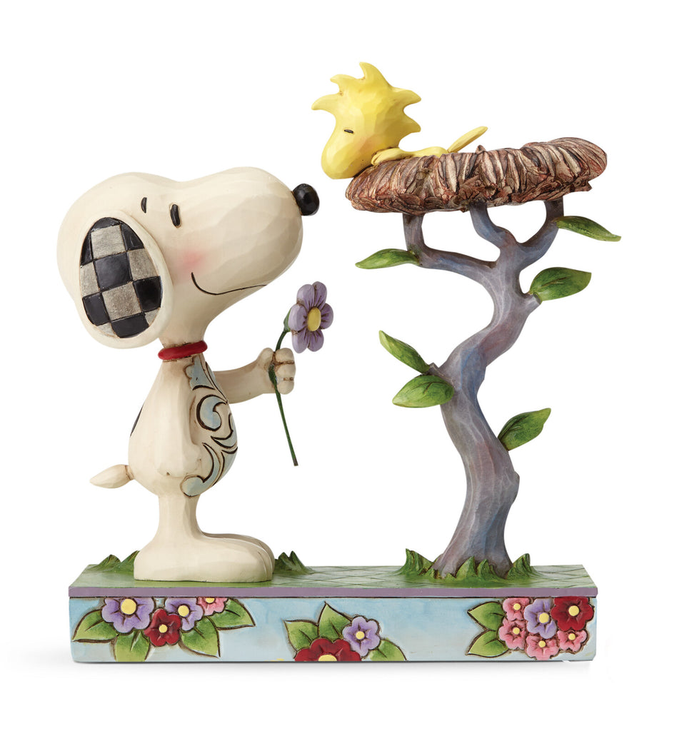 Peanuts by Jim Shore<br>Snoopy with Woodstock in Nest <br> "Nest Warming Gift"