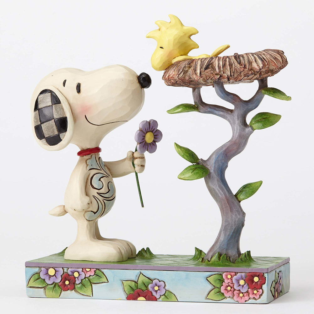 Peanuts by Jim Shore<br>Snoopy with Woodstock in Nest <br> "Nest Warming Gift"