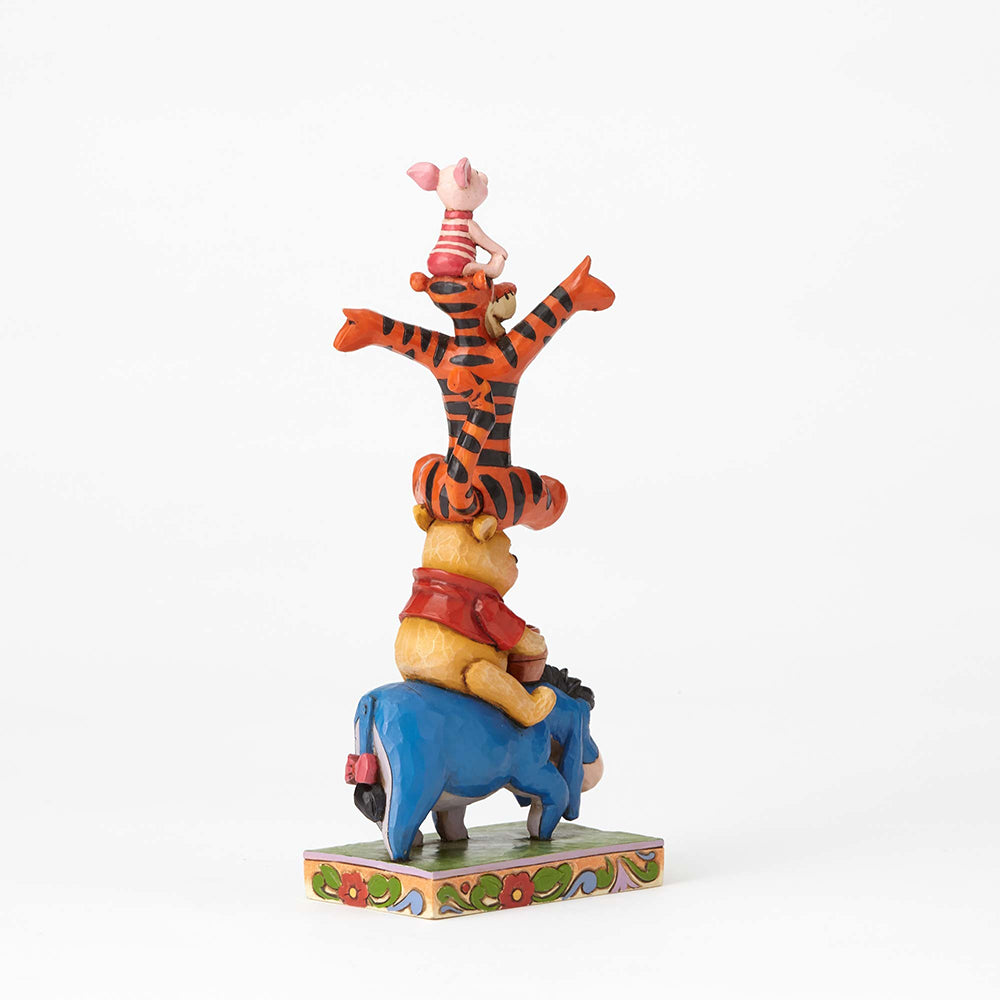 DISNEY TRADITIONS<BR> Eeyore Pooh Tigger Piglet Stack<BR>“Built By Friendship”