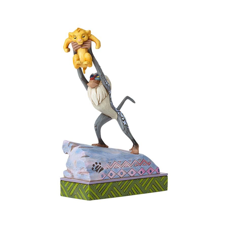DISNEY TRADITIONS <br> Rafiki and Baby Simba <br> "Heir to the Throne"