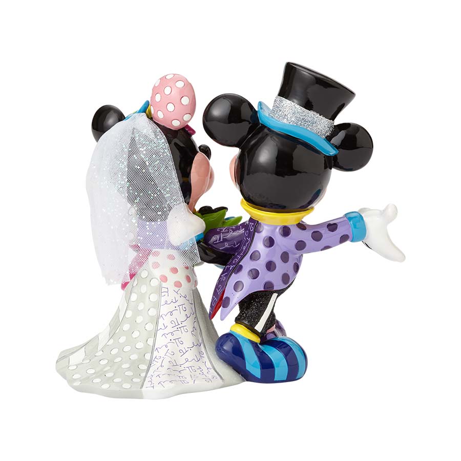 Disney Britto <br> Mickey and Minnie Wedding Figurine<br> (Medium)