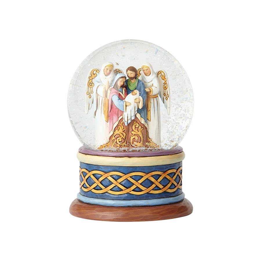 Heartwood creek <br>Nativity Waterball <br> "Behold The Good News of Great Joy"
