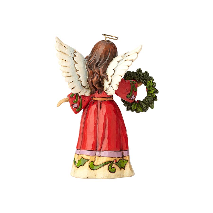 Jim Shore <br> Heartwood Creek <br>Pint Size Angel with Wreath