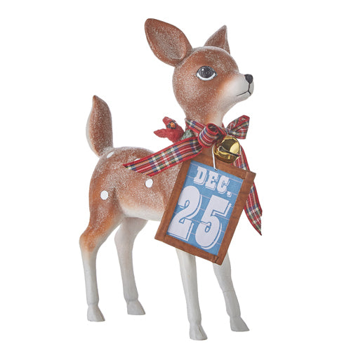 RAZ Imports <br>Country Kitchmas <br> Reindeer Table Top (20cm)