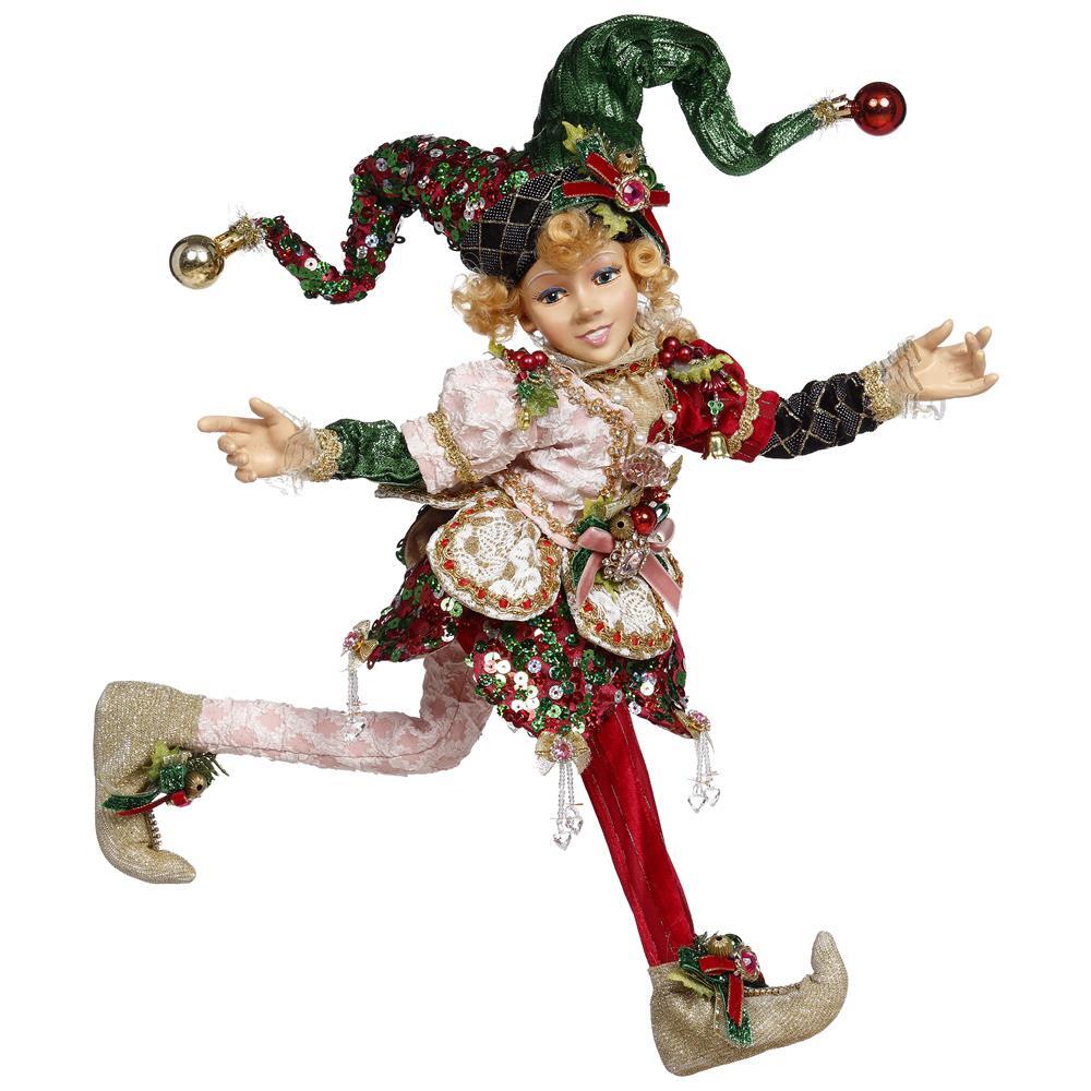 Mark Roberts <BR> Jester Girl North Pole Elf <br> Medium (42.5cm)