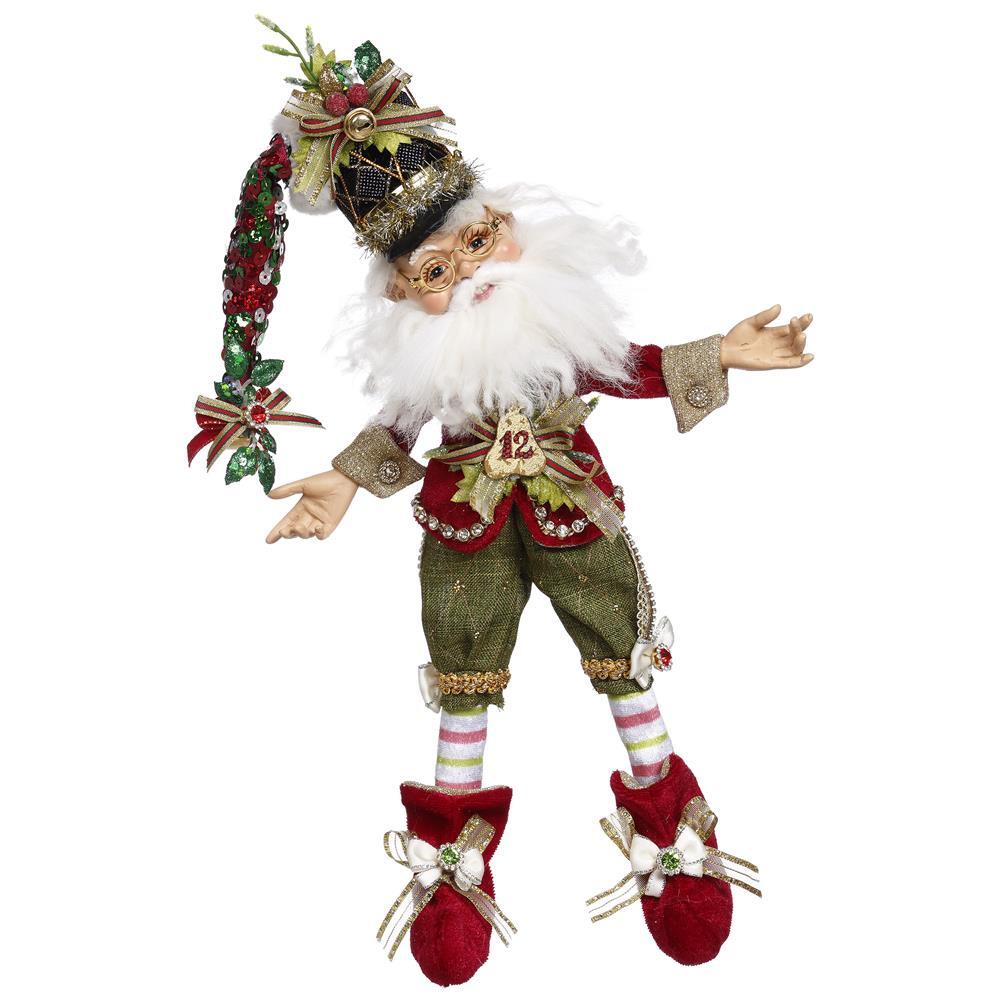 Mark Roberts 2022 Collection <BR> 12 Drummers North Pole Elf <br> Small (36.2cm)