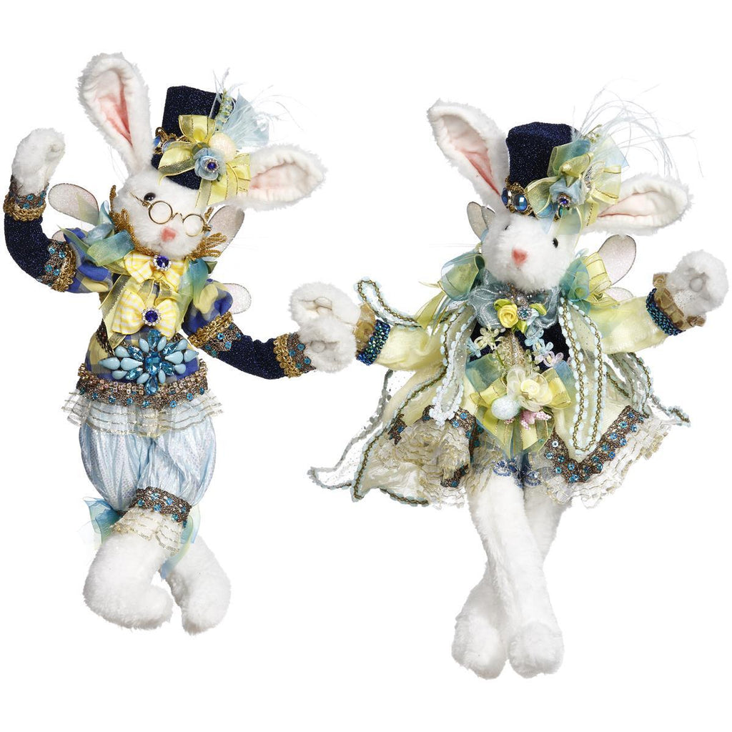 Mark Roberts Easter Collection <BR> Mr/Mrs Blue Rabbit Fairy (2 Assorted) <br> Small