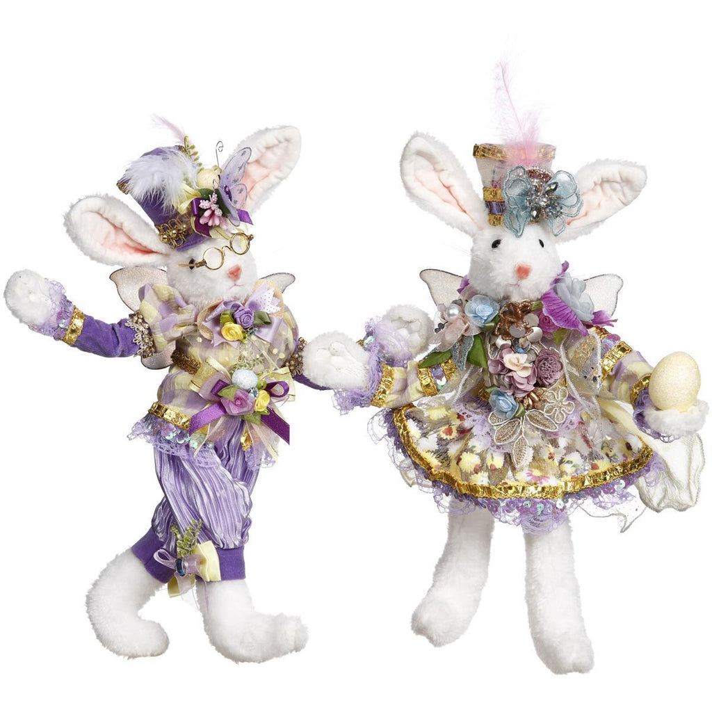 Mark Roberts Easter Collection <BR> Mr/Mrs Lavender Rabbit Fairy (2 Assorted) <br> Small