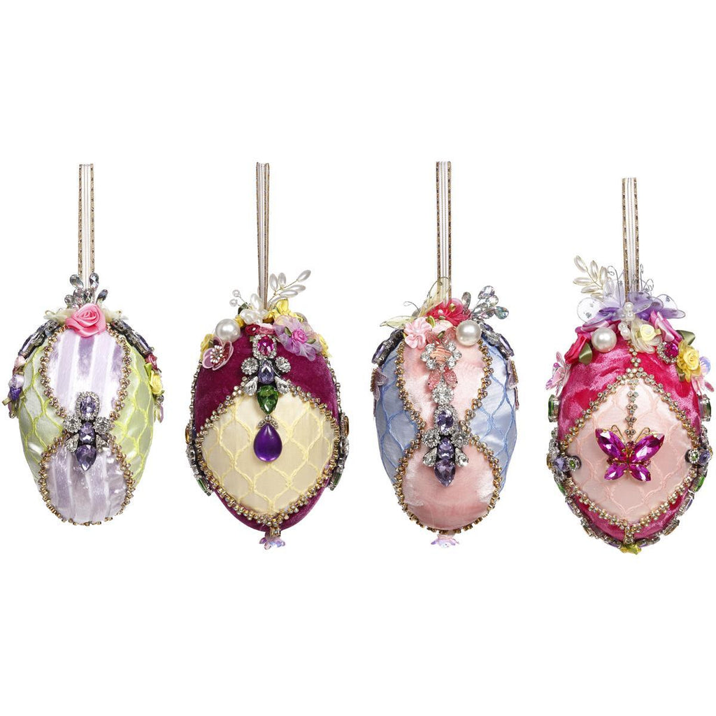 Mark Roberts Easter Collection <BR> Elegant Jewelled Eggs <br> 4 Assorted (15cm)