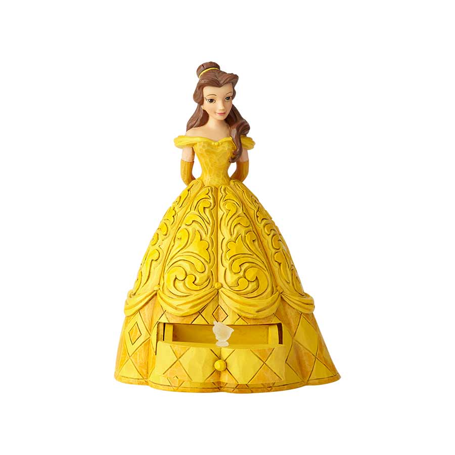 DISNEY TRADITIONS <br> Belle with Chip Charm <BR> "Belle’s Secret Charm"