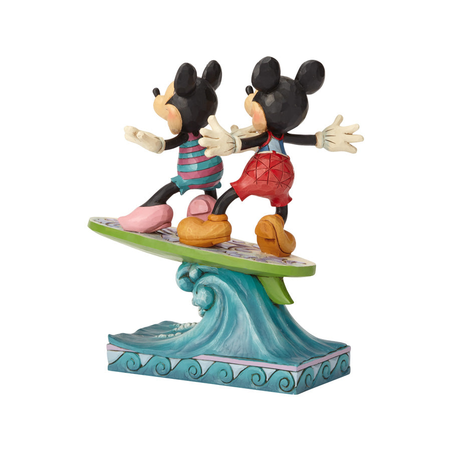 DISNEY TRADITIONS<br>Mickey and Minnie on Surfboard<br>"Surf's Up!"