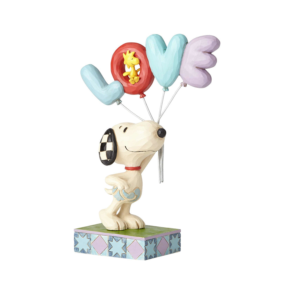 Peanuts by Jim Shore <br> Snoopy with LOVE Balloon <br> "Love is in the Air"