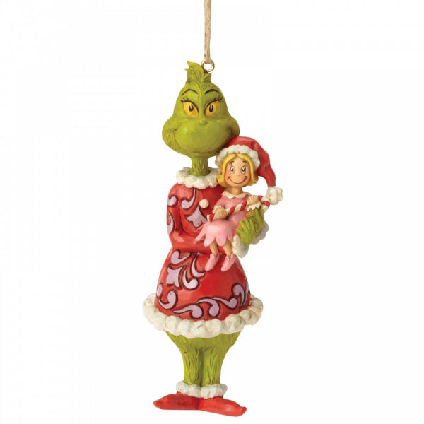 Grinch by Jim Shore <br>12.5cm Grinch Holding Cindy Lou <br> Hanging Ornament
