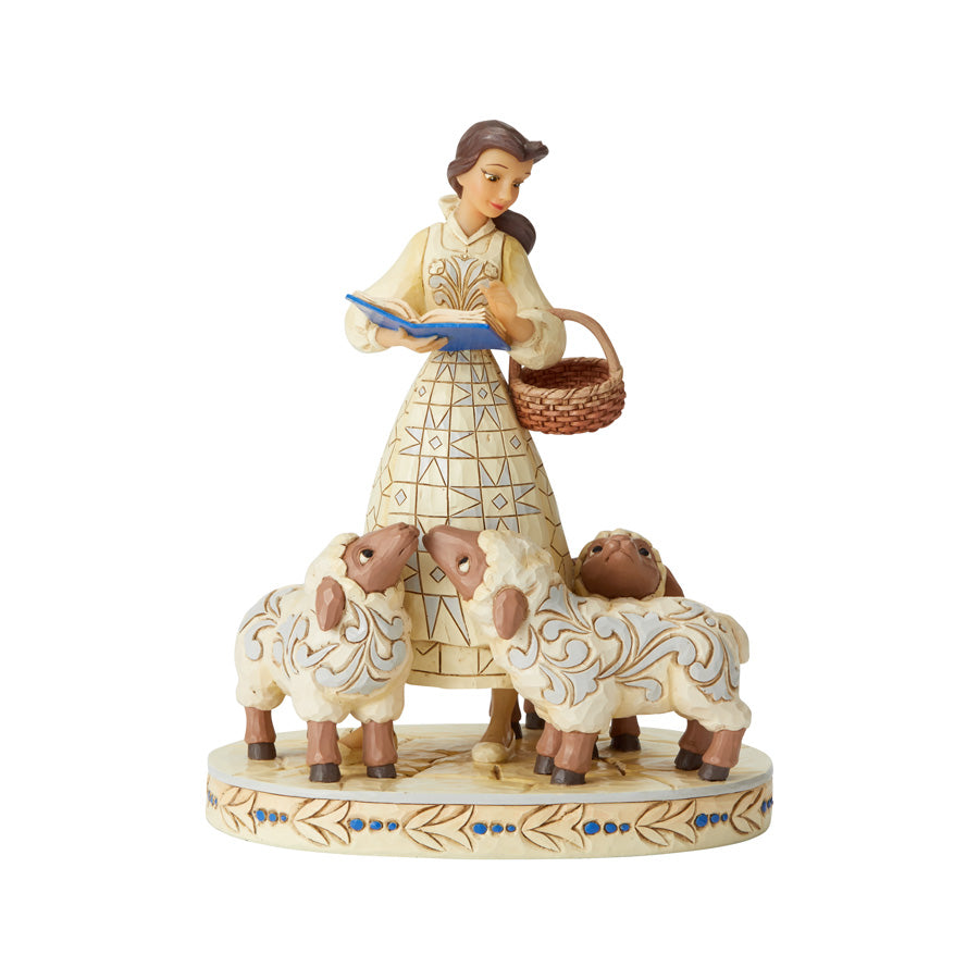 DISNEY TRADITIONS<br>Belle White Woodland<br>"Bookish Beauty"