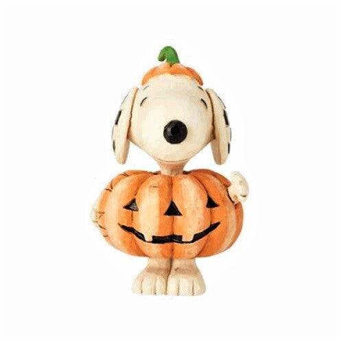 Peanuts by Jim Shore <br> Snoopy Pumpkin Mini Figurine