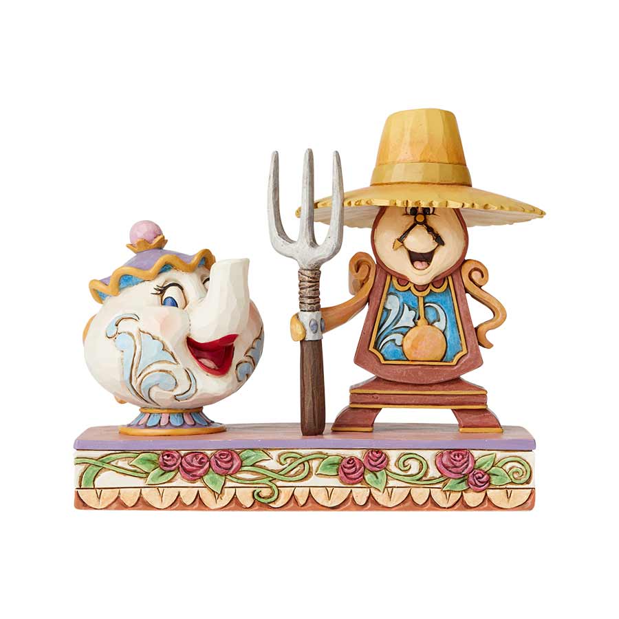 DISNEY TRADITIONS <br> Mrs Potts & Cogsworth <br> "Working Around The Clock"