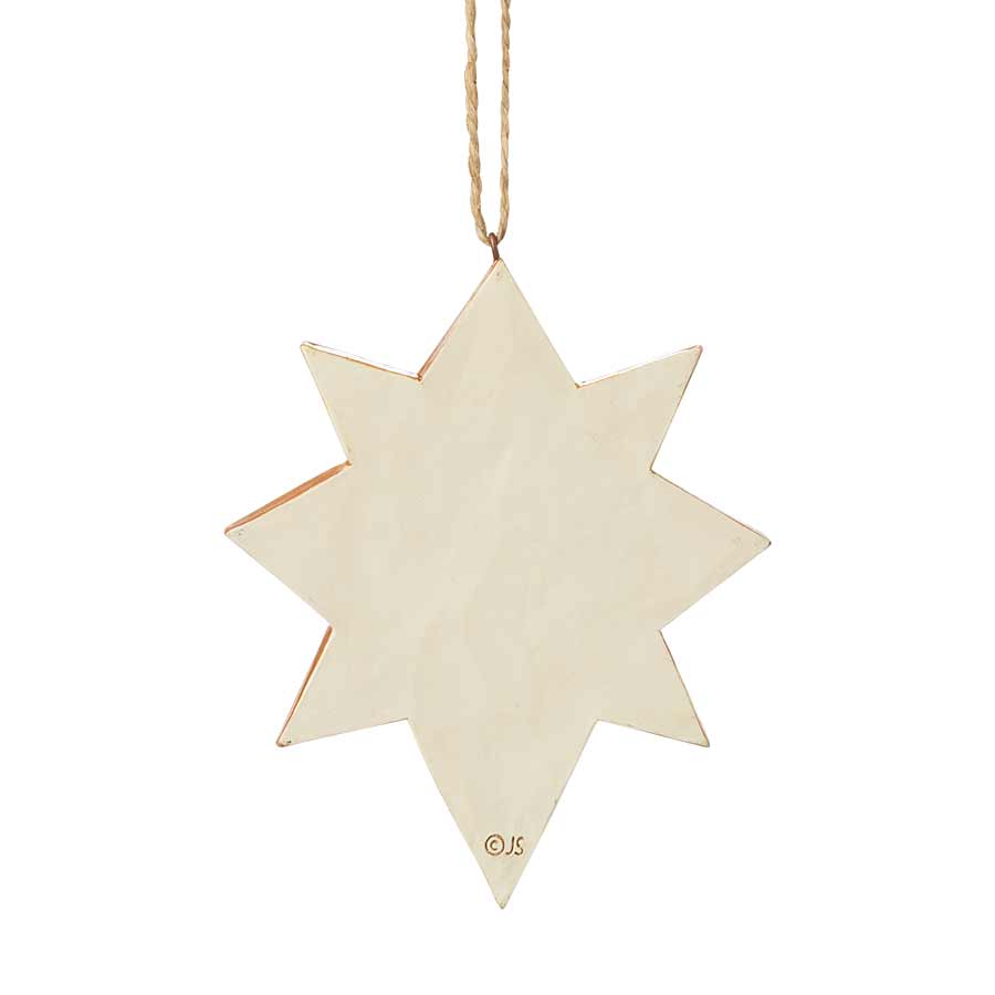 Heartwood Creek <br> Hanging Ornament <br> Black and Gold Nativity Star