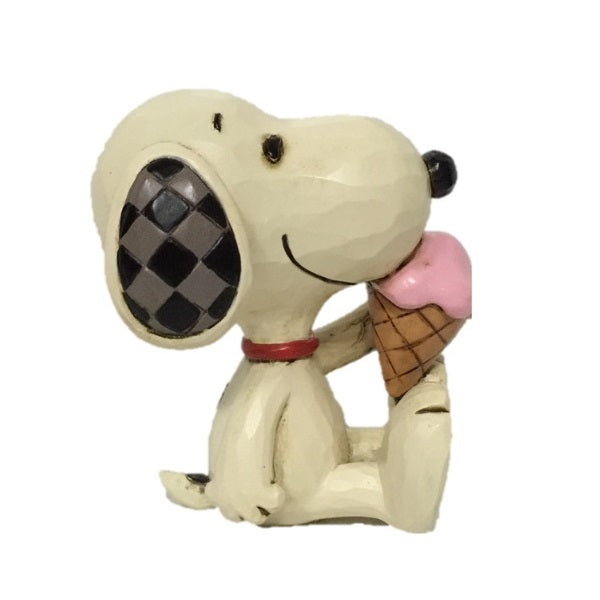 Peanuts by Jim Shore <br> Mini Snoopy with Ice Cream