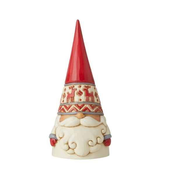Heartwood Creek <br> Nordic Noel <br> Red Reindeer Hat Gnome (13cm) <br> "Wonders at Work"
