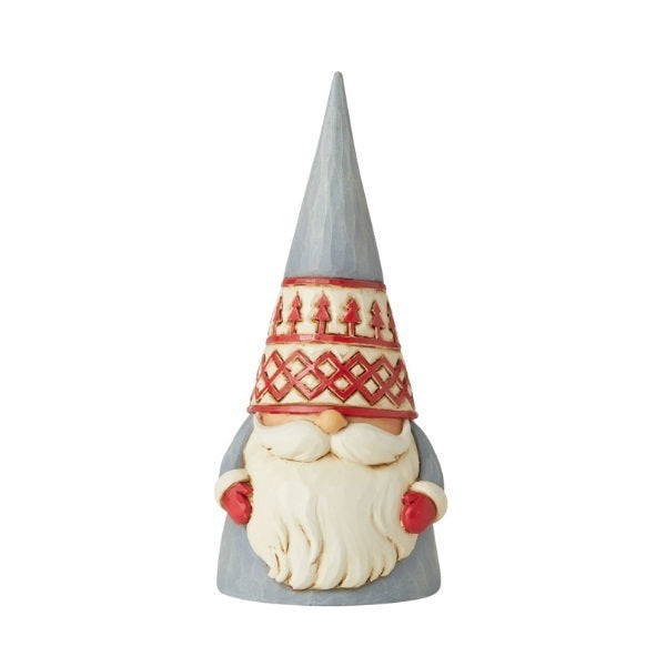 Heartwood Creek <br> Nordic Noel <br> Grey Trees Hat Gnome (15.5cm) <br> "God Jul!