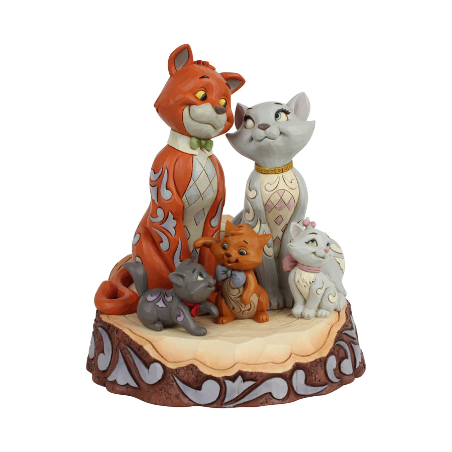 DISNEY TRADITIONS<br>Aristocats Carved by Heart <br>"Pride and Joy"