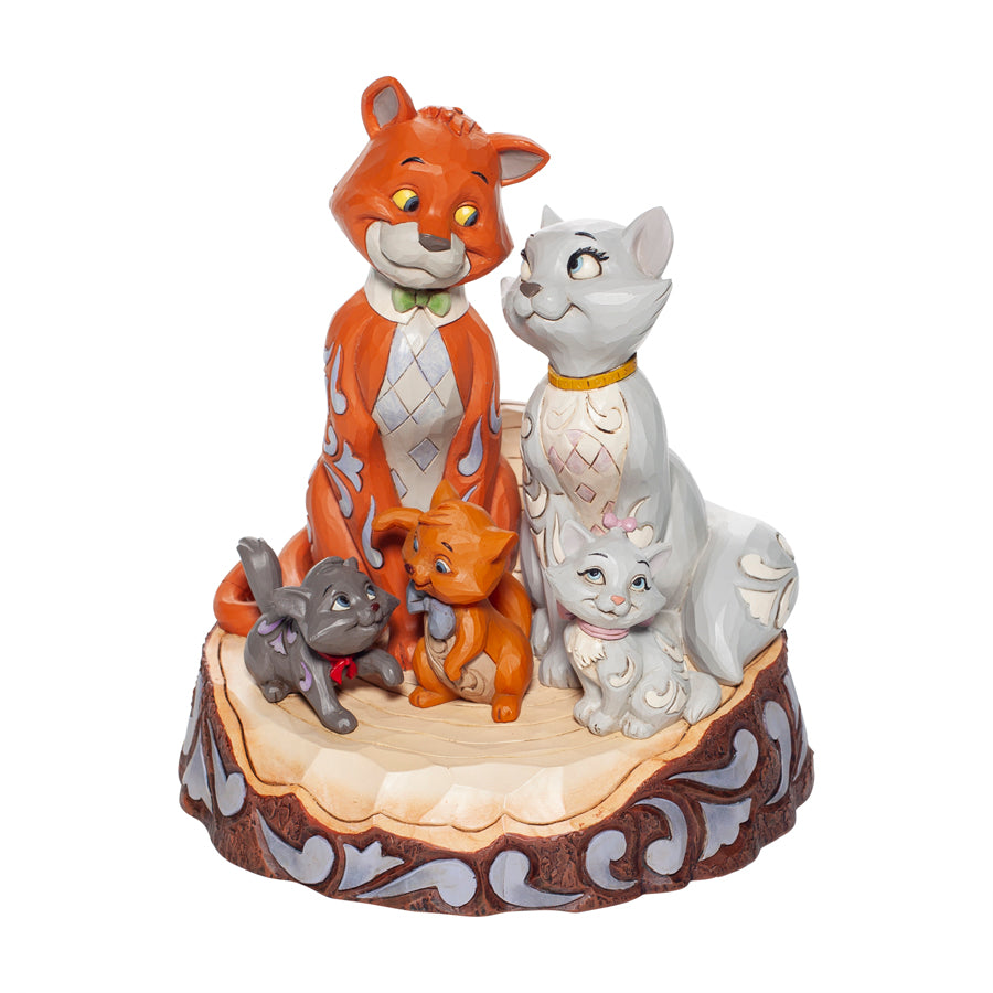 DISNEY TRADITIONS<br>Aristocats Carved by Heart <br>"Pride and Joy"