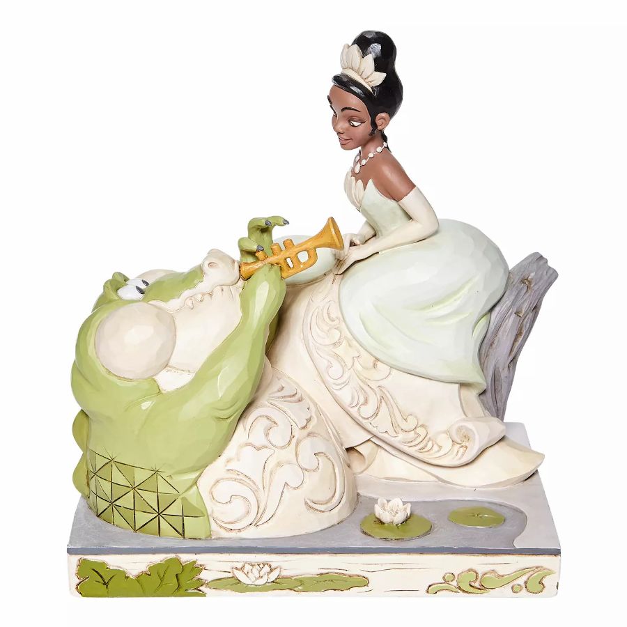 DISNEY TRADITIONS<BR>  White Woodland Tiana with Louie<BR>“Bayou Beauty”