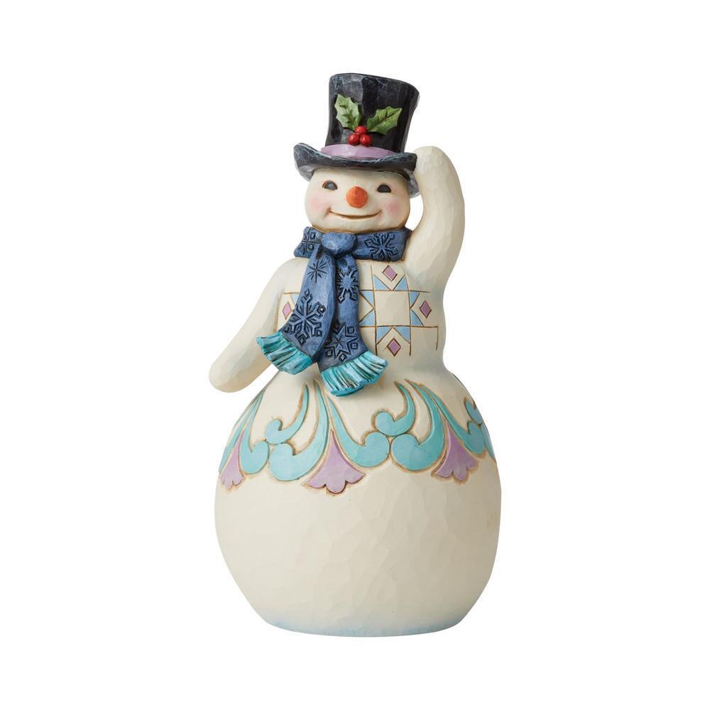 Heartwood Creek <br> Snowman With Top Hat <br> "Jolly & Joyful"