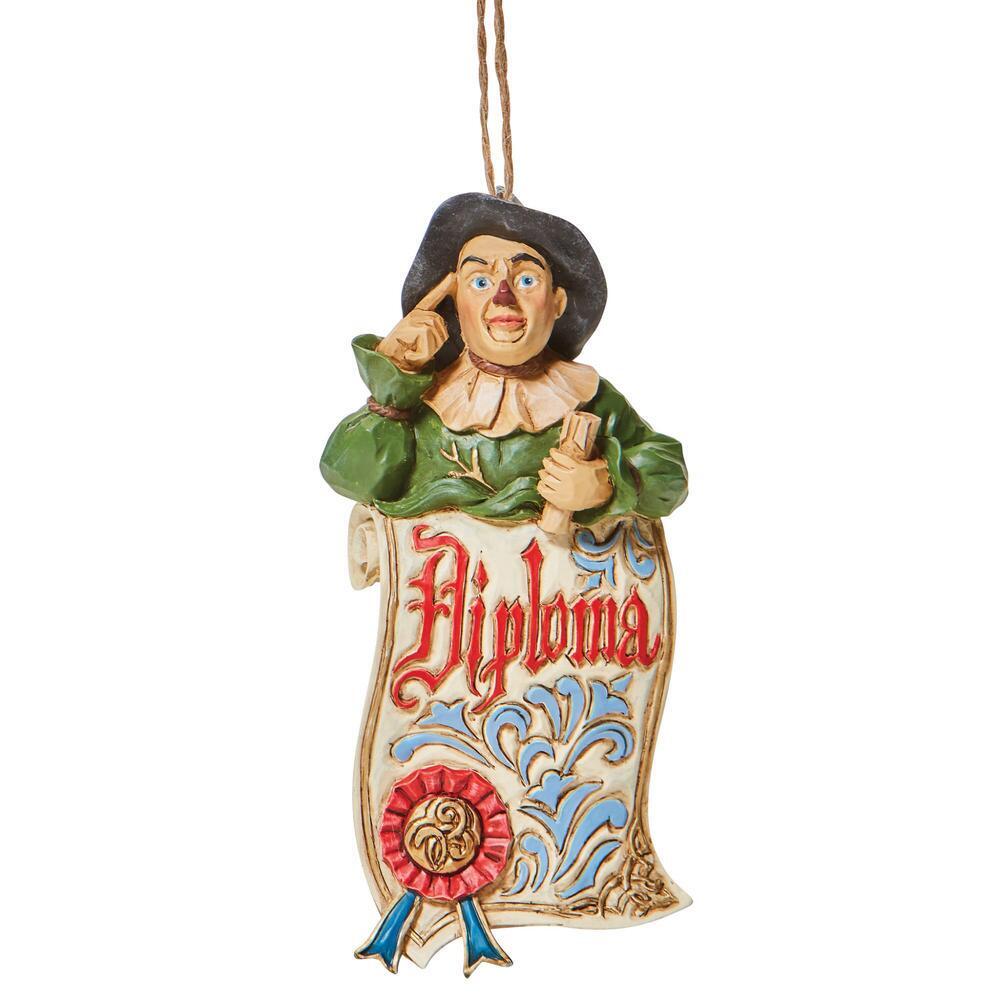 Wizard of Oz by Jim Shore <br> Scarecrow Diploma <br> Hanging Ornament