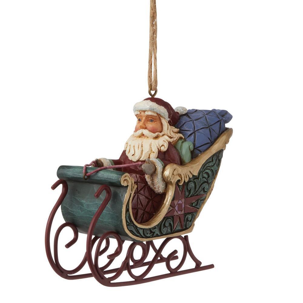 Heartwood Creek <br> Santa in Sleigh Hanging Ornament - Limited Edition
