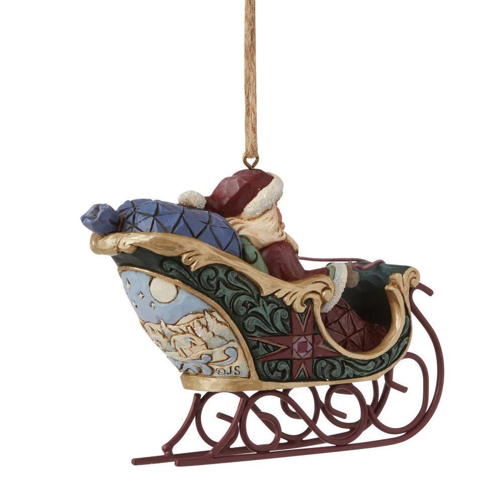 Heartwood Creek <br> Santa in Sleigh Hanging Ornament - Limited Edition