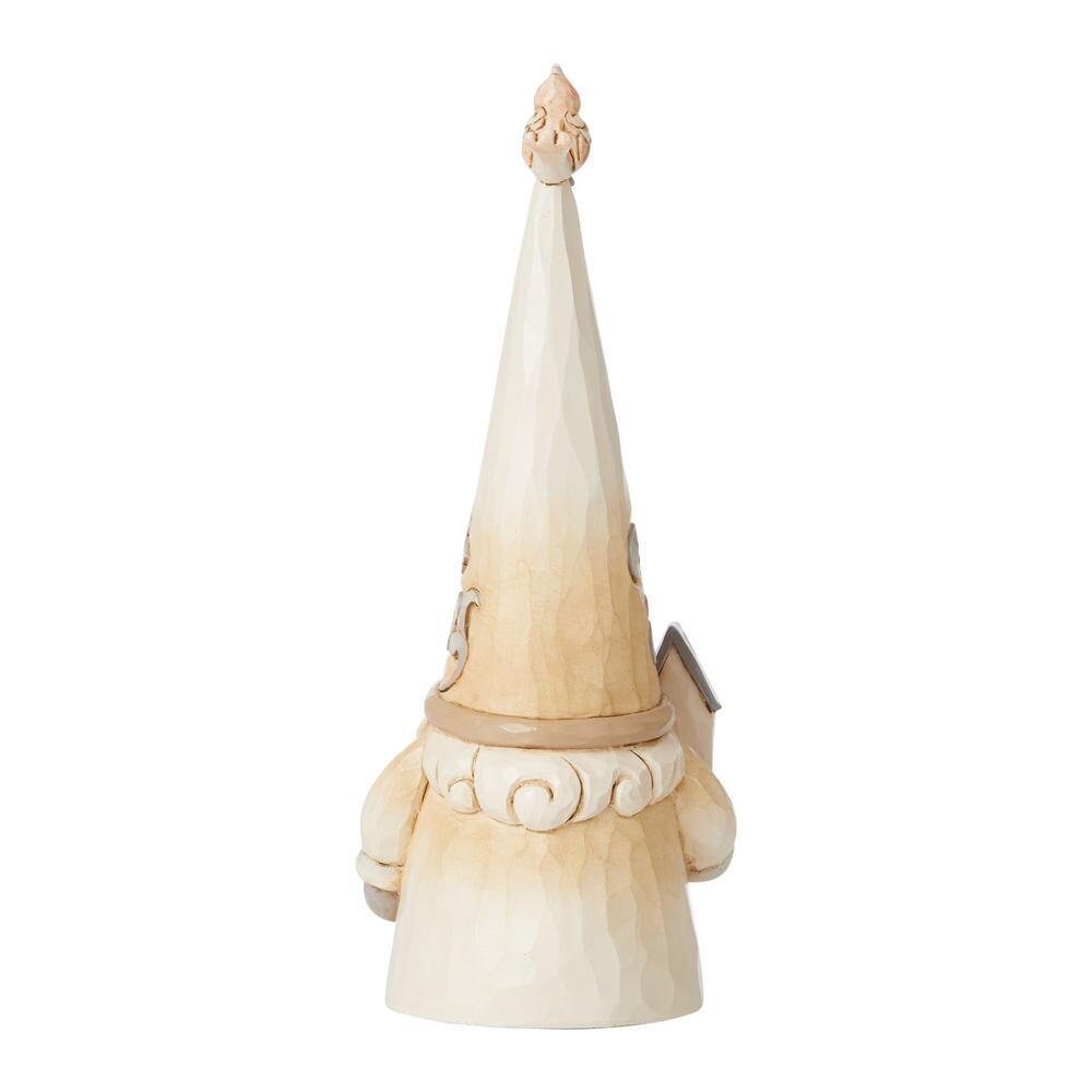 Heartwood Creek<br> White Woodland Gnome <br> Holiday Birdhouse (18cm) <br> "Gnome Tweet Gnome"