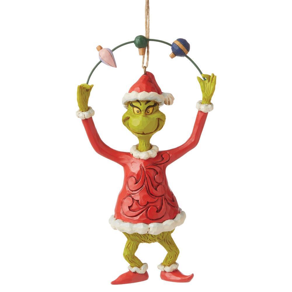 Grinch by Jim Shore <br> 14.5cm Grinch Juggling <br> Hanging Ornament